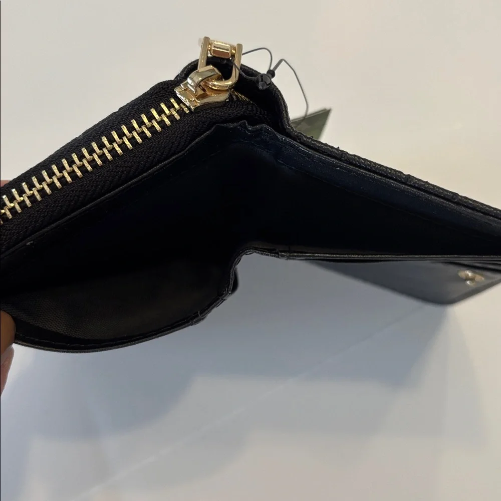 Badgley Mischka Black Vegan Leather Wallet